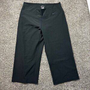 50% Off Sale  Nike Dri Fit Black Wide-Leg Cropped Pants